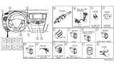 Diagram for 2015 Nissan Rogue Turn Signal Switch - 25560-4BA7C