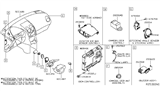 Diagram for 2015 Nissan Rogue Ignition Control Module - 28591-3AA0A
