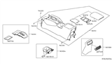 Diagram for Nissan Rogue Center Console Base - 96910-9TG1A