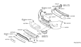 Diagram for 2015 Nissan Rogue Grille - 62254-4BA0A