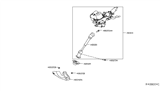 Diagram for Nissan Rogue Steering Shaft - 48080-4BA2A