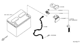 Diagram for 2015 Nissan Rogue Battery Cable - 24080-4BA0A