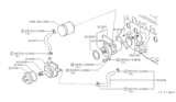 Diagram for Nissan Pulsar NX Engine Oil Cooler - 21305-17M00