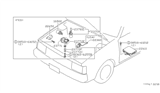Diagram for Nissan Pulsar NX Vapor Pressure Sensor - 25085-33M10