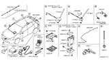 Diagram for 2013 Nissan Rogue Antenna Cable - 28243-JM000
