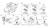 Diagram for Nissan Rogue Power Window Switch - 25401-1VK0A