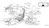 Diagram for Nissan Rogue Seat Cushion - 87361-JM00A
