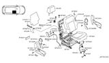 Diagram for 2008 Nissan Rogue Seat Cover - 87620-JM30B