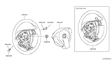 Diagram for Nissan Rogue Steering Wheel - 48430-JM200