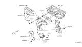 Diagram for Nissan Rogue Exhaust Manifold Gasket - 14036-3TA0B