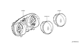 Diagram for Nissan Rogue Tachometer - 24820-JM70C