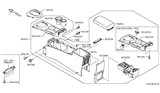 Diagram for 2009 Nissan Rogue Cup Holder - 96965-JM00A