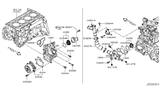 Diagram for 2014 Nissan Juke Water Pump Gasket - 21014-1KC0A
