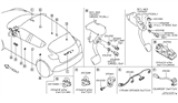 Diagram for Nissan Rogue Power Window Switch - 25411-1KL5A