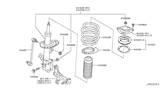 Diagram for Nissan Leaf Coil Spring Insulator - 54320-1KA0B