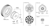 Diagram for 2017 Nissan Rogue Wheel Cover - 40342-BR02A