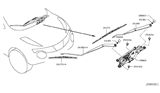 Diagram for Nissan Juke Wiper Pivot - 28800-1KA0C