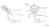 Diagram for Nissan Brake Pedal - 46501-1KA2B