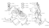 Diagram for 2020 Nissan Versa Fuel Line Clamps - 16439-JA00A