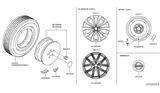 Diagram for Nissan Juke Spare Wheel - D0C00-3YL9A
