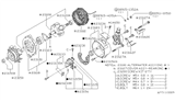 Diagram for 1989 Nissan Pathfinder Alternator Bearing - 23120-14801