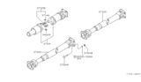 Diagram for 1986 Nissan 720 Pickup Drive Shaft - 37300-50W10
