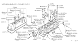 Diagram for 1980 Nissan 720 Pickup Timing Cover Gasket - 11049-E3000