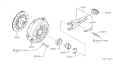 Diagram for Nissan 280ZX Clutch Disc - 30100-P9201