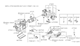 Diagram for 1986 Nissan 720 Pickup Heater Core - 27140-03W15