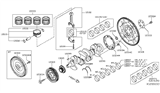 Diagram for Nissan Versa Crankshaft Gear - 13021-ET000