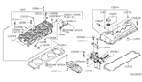 Diagram for Nissan Rogue Cylinder Head - 11040-JA00A