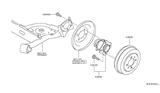 Diagram for 2011 Nissan Sentra Brake Drum - 43206-ET00A