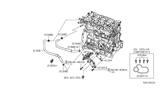 Diagram for 2011 Nissan Sentra Engine Oil Cooler - 21300-JA01C
