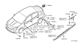 Diagram for 2007 Nissan 350Z Body Mount Hole Plug - 74816-3U084