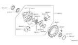 Diagram for 2014 Nissan Juke Differential Bearing - 40210-00Q0K