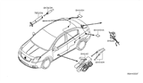 Diagram for Nissan Sentra Fuel Door Release Cable - 84650-ET80A