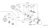 Diagram for Nissan Clutch Slave Repair Kit - 30620-U7001