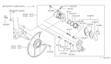 Diagram for Nissan 280ZX Brake Backing Plate - 41150-P6500