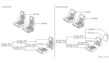 Diagram for Nissan 280ZX Seat Cushion - 87350-P7103