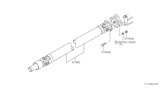 Diagram for 1982 Nissan 280ZX Drive Shaft - 37000-P9500