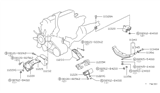 Diagram for 1983 Nissan 280ZX Motor And Transmission Mount - 11320-N3000