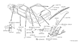 Diagram for Nissan 280ZX Wiper Pivot - 28710-P7100