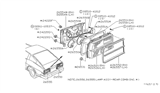 Diagram for Nissan 280ZX Tail Light - 26526-P7101
