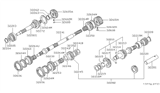 Diagram for 1979 Nissan 280ZX Output Shaft Bearing - 32203-18000