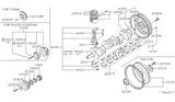 Diagram for Nissan 280ZX Rod Bearing - 12119-73400