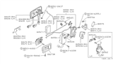 Diagram for 1984 Nissan 300ZX Door Latch Assembly - 80500-01P00