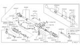 Diagram for 1985 Nissan 300ZX Steering Gear Box - 49200-01P00