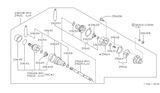 Diagram for Nissan 300ZX Axle Shaft - 39705-07F00