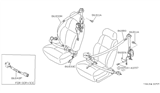 Diagram for 1987 Nissan 300ZX Seat Belt - 86848-01A04