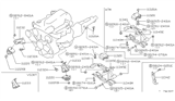 Diagram for 1989 Nissan 300ZX Motor And Transmission Mount - 11320-01P00